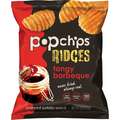 Popchips Popchips 0.8oz. Tangy Barbeque Ridges Kosher Popped Potato Snack, PK24 10082666701122